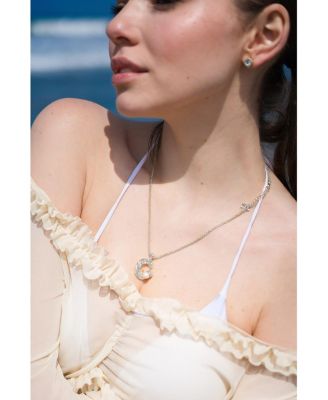 Nicole Molten C Hoop Pendant Necklace