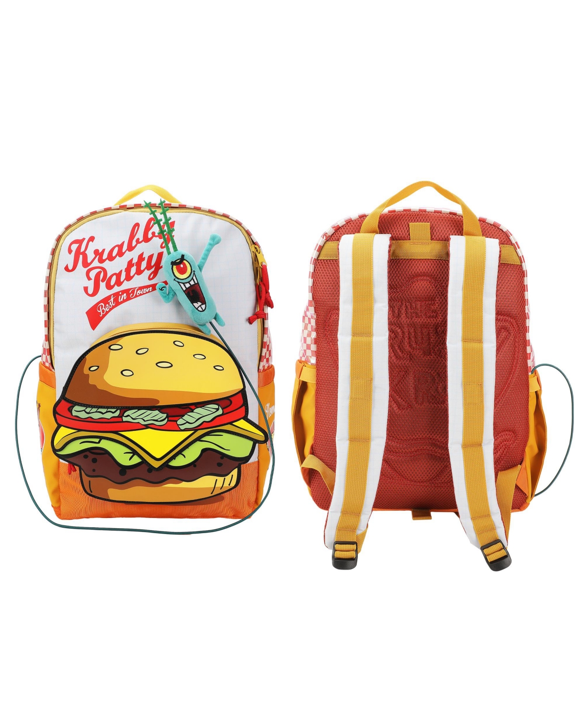 Krabby Patty Meal Adult 17.5&#x201D; Backpack - Spongebob krabby patty