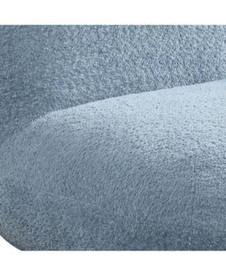 21.5"W Blue Chenille Deer-Shaped Kids Chair