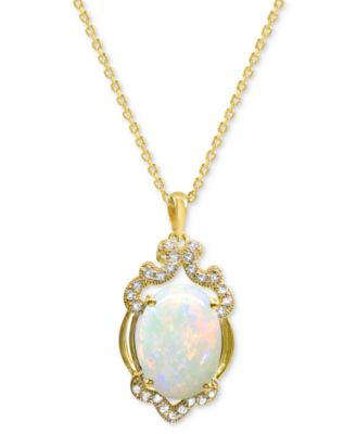 Macy's - Rhodolite Garnet Flower 18" Pendant Necklace (3-3/4 ct. t.w.) in 14k Gold-Plated Sterling Silver