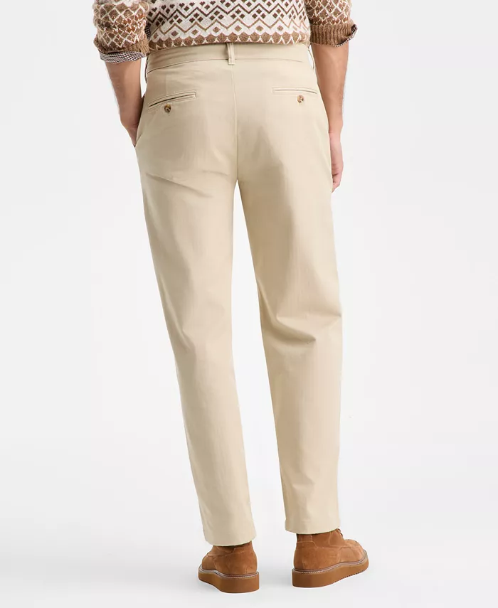 Men's Relaxed-Fit Herringbone Twill Pants - thumbnail 4