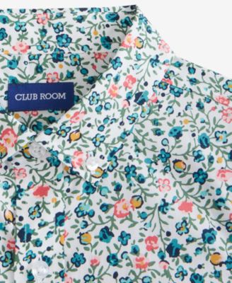 Men's Fortier Regular-Fit Stretch Floral Button-Down Poplin Shirt, Macy's Exclusive