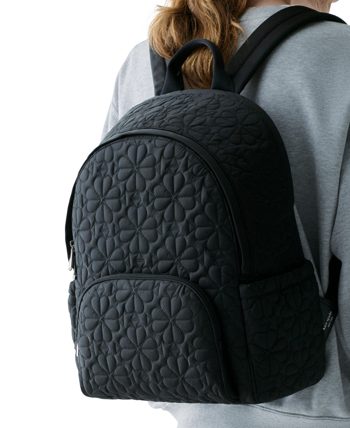 Kate Spade New York Large Tilly Quilted Backpack In Black