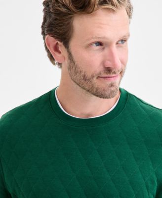 Men's Quilted Crewneck Sweatshirt, Macy's Exclusive