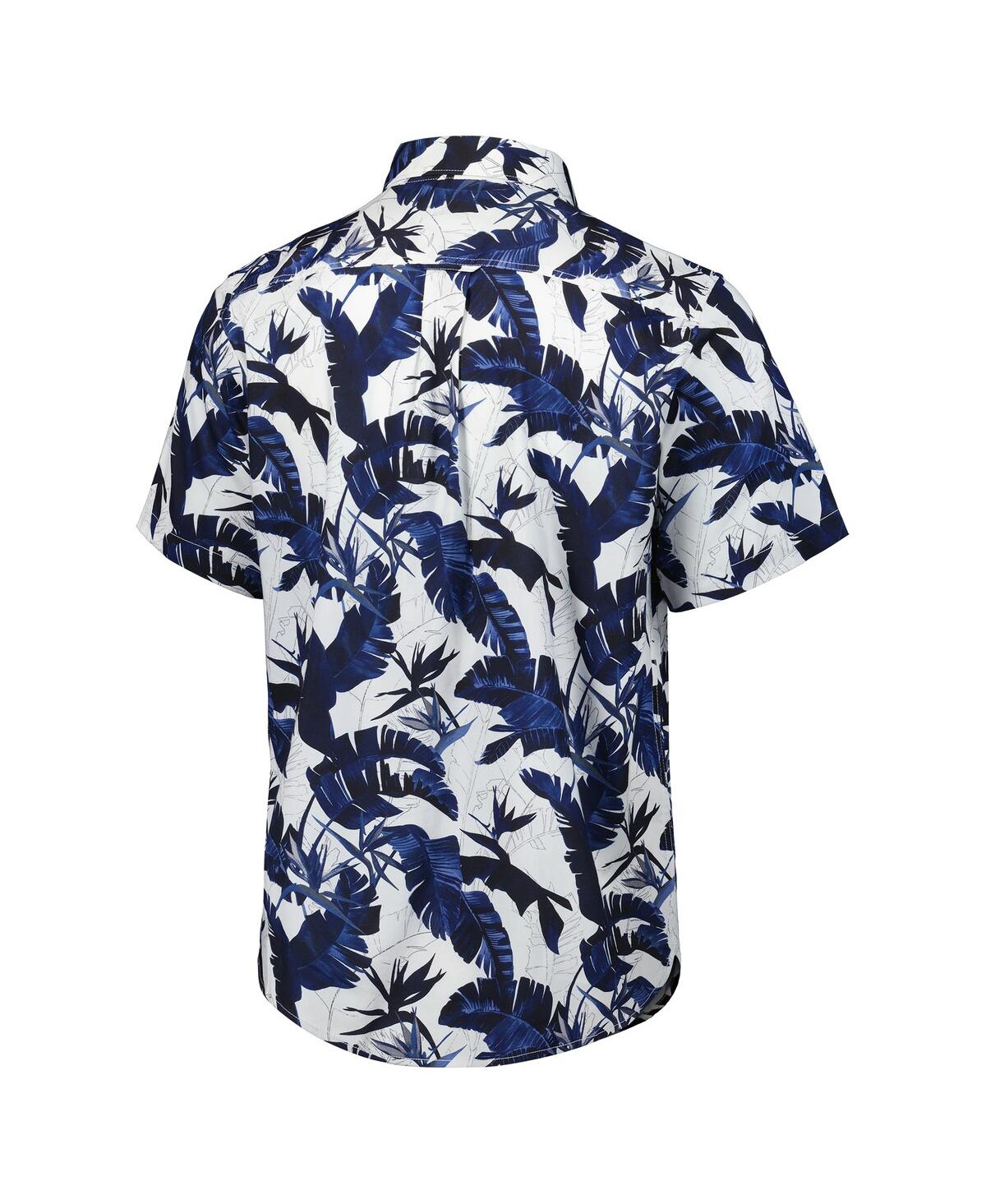 Tommy Bahama Navy Denver Broncos Sunnyvale Blooms Camp Button-up Shirt In Blue