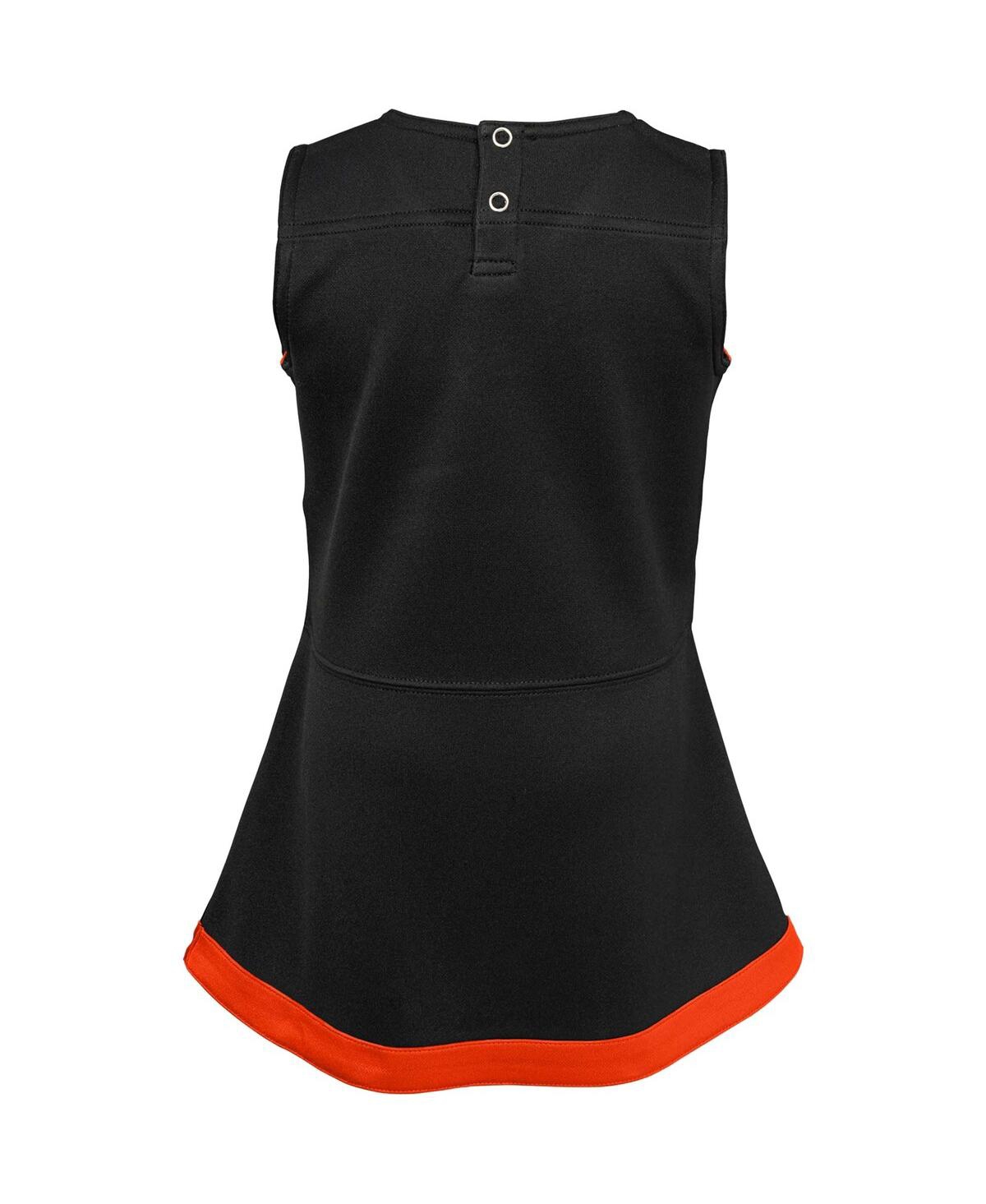 Outerstuff Girls Baby Boys And Girls Black Cincinnati Bengals Cheer Captain Jumper Dress In Black