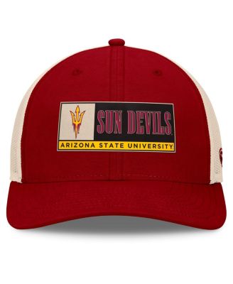 Men's Maroon/Natural Arizona State Sun Devils Bennett Trucker&nbsp;Adjustable Hat