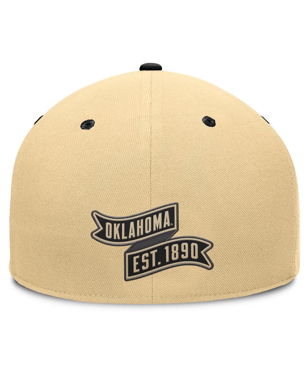 Fanatics Men's Gold/black Oklahoma Sooners Balance Fitted Hat In Multi