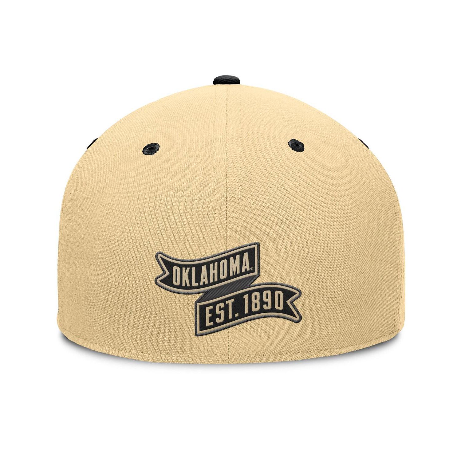 Men's Gold/Black Oklahoma Sooners Balance Fitted Hat