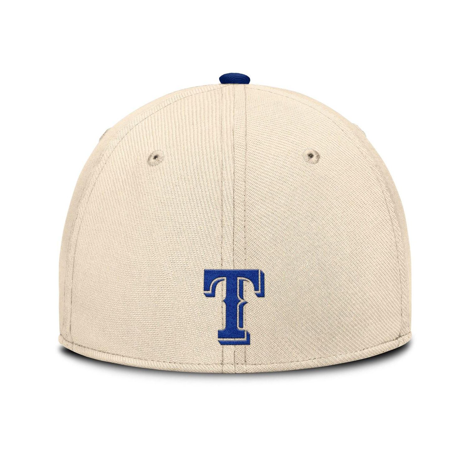 Men's Natural/Royal Texas Rangers Statement Rise Performance Flex Hat