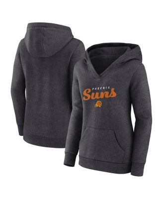 Logo Athletic - Women's Heather Charcoal Phoenix Suns Triumphant V-Neck Pullover Hoodie