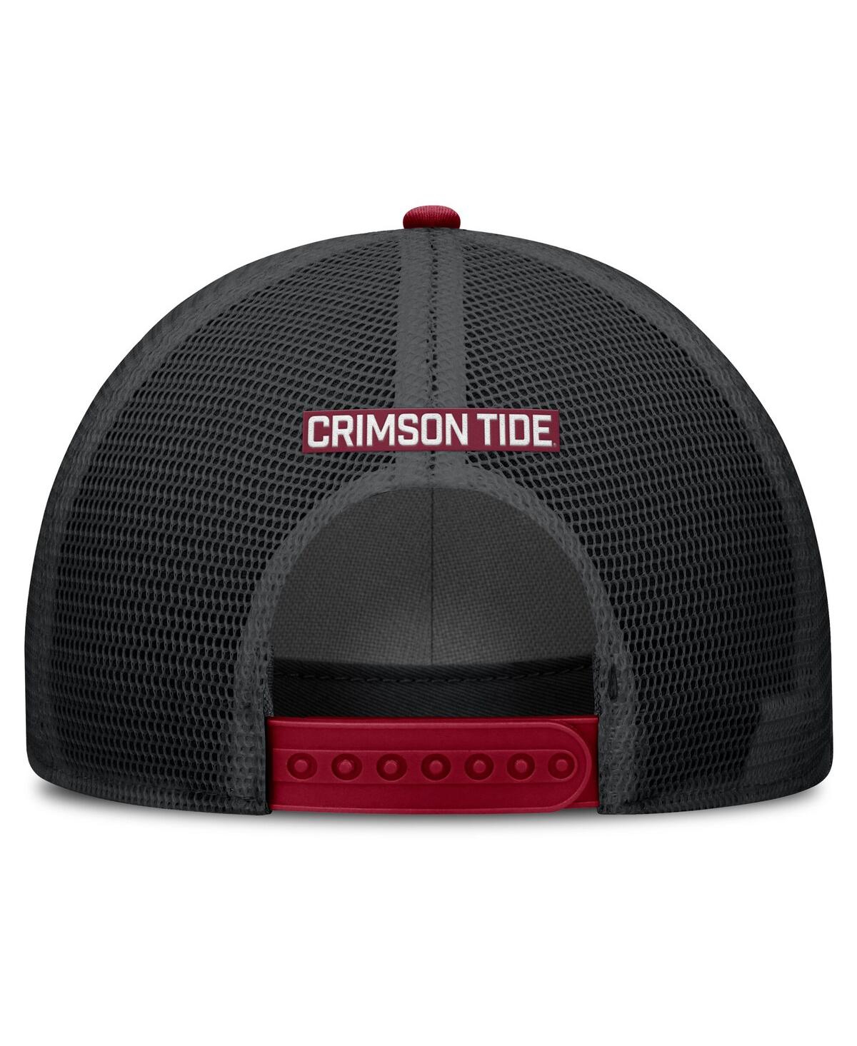 Nike Men's Crimson Alabama Crimson Tide Rise Primetime Trucker Adjustable Hat In Red