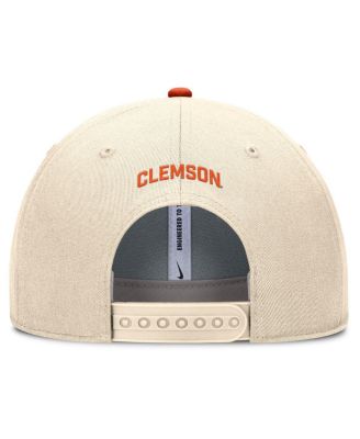 Men's Natural Clemson Tigers Rise Primetime Performance Trucker Adjustable Hat