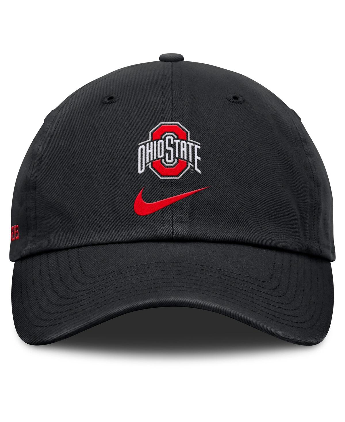 Nike Men's Black Ohio State Buckeyes Primetime Club Adjustable Hat In Black