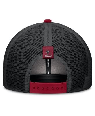 Men's Crimson/Black Alabama Crimson Tide Legacy Arch Rise Performance Trucker Adjustable Hat