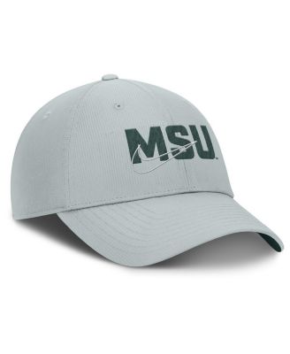 Men's Gray Michigan State Spartans Club Prep Performance Adjustable Hat