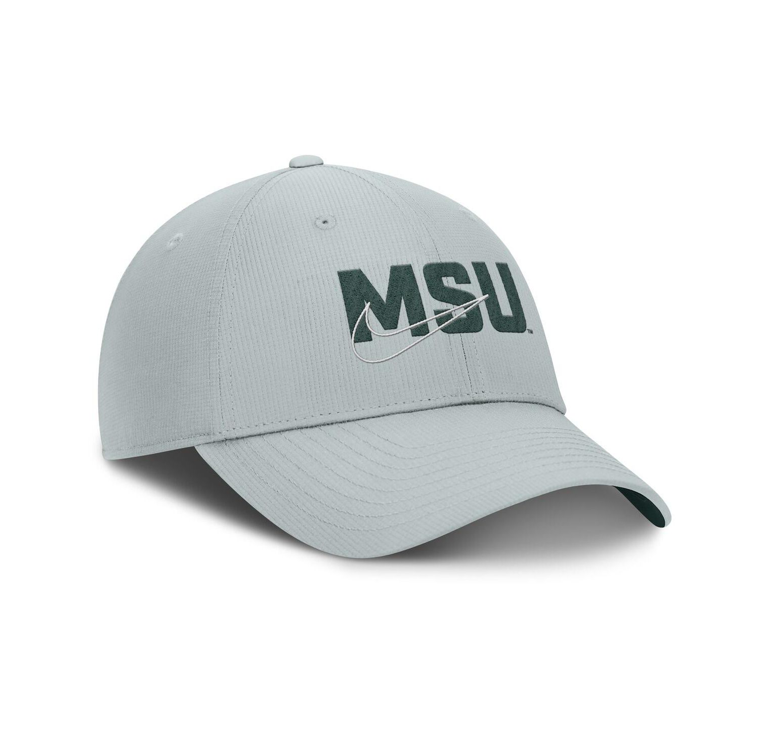 Men's Gray Michigan State Spartans Club Prep Performance Adjustable Hat