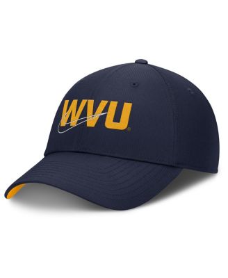 Nike - Men's Navy West Virginia Mountaineers Club Prep Performance Adjustable Hat