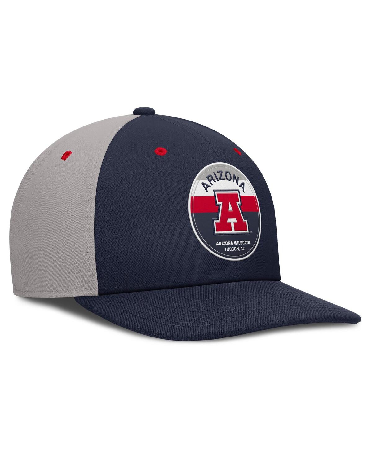 Nike Men's Navy/gray Arizona Wildcats Prep Pro Performance Snapback Hat In Multi