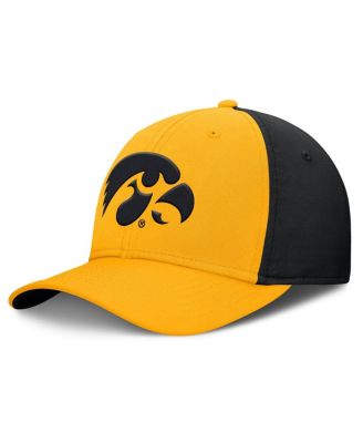 Nike - Men's Gold/Black Iowa Hawkeyes 2025 Sideline Rise Local Performance Flex Hat