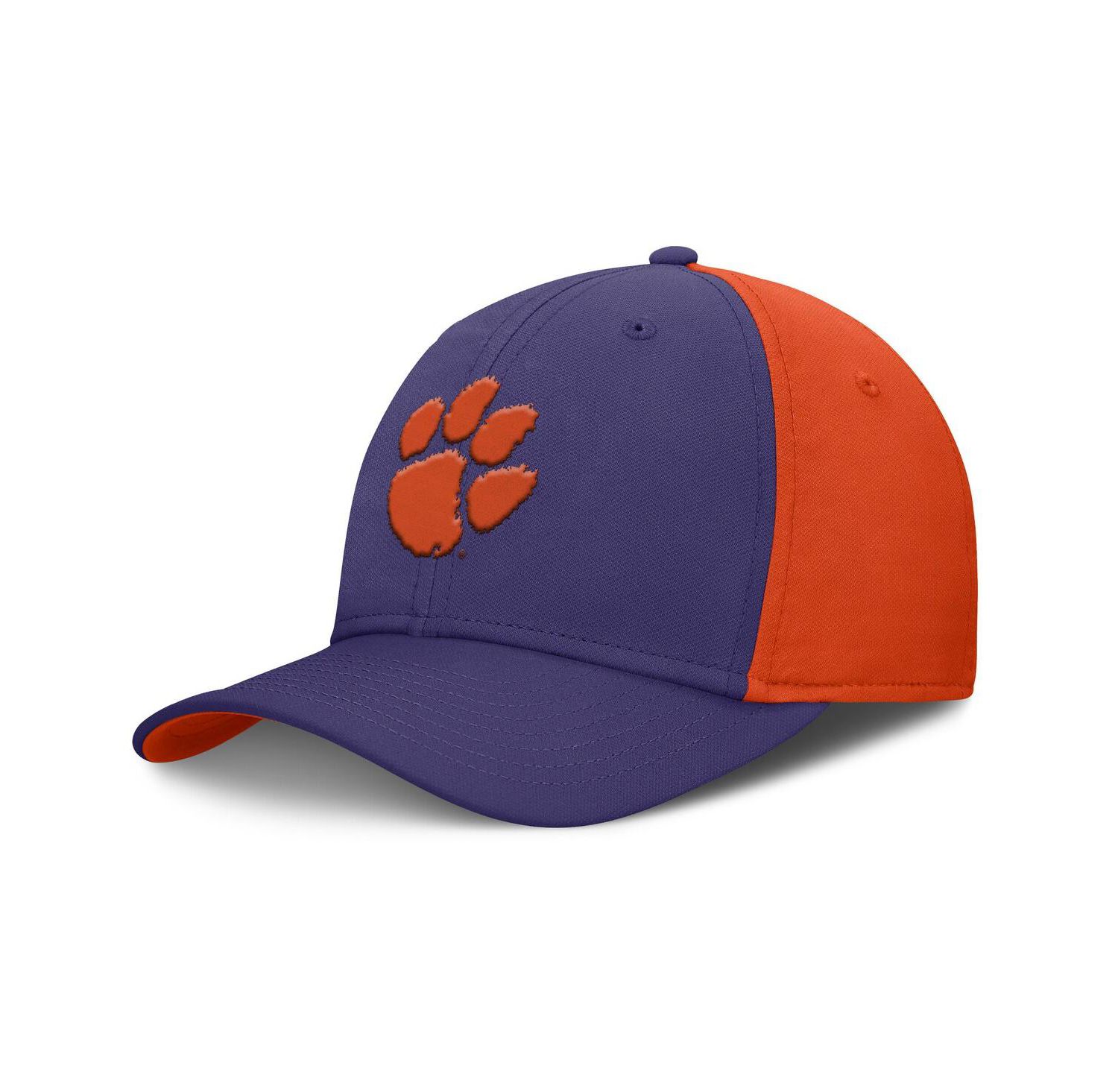 Men's Purple/Orange Clemson Tigers 2025 Sideline Rise Local Performance Flex Hat
