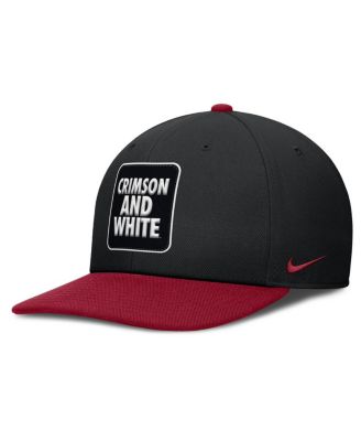 Nike - Men's Black/Crimson Alabama Crimson Tide 2025 Sideline Campus Pro Local Snapback Hat