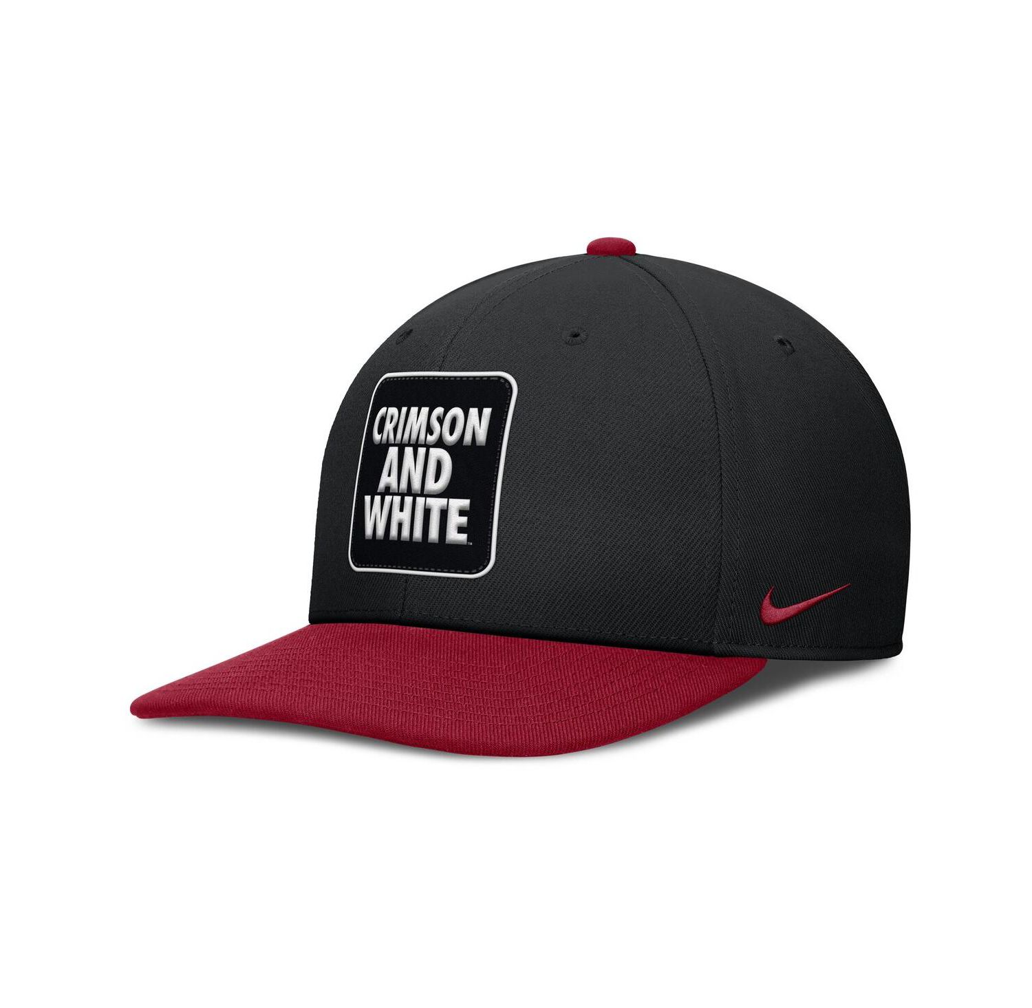 Men's Black/Crimson Alabama Crimson Tide 2025 Sideline Campus Pro Local Snapback Hat