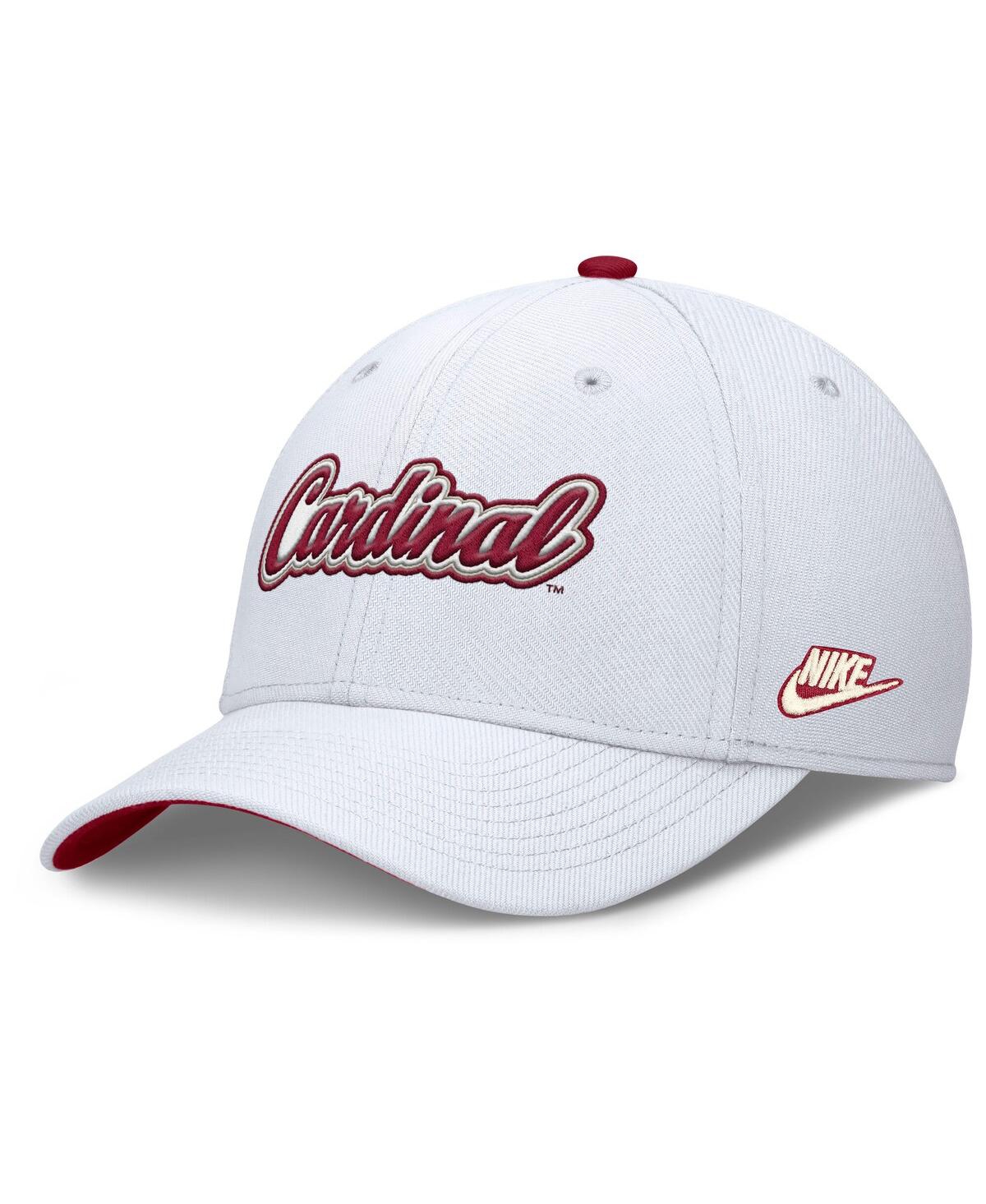 Nike Men's White Stanford Cardinal Legacy Rise Performance Flex Hat In White