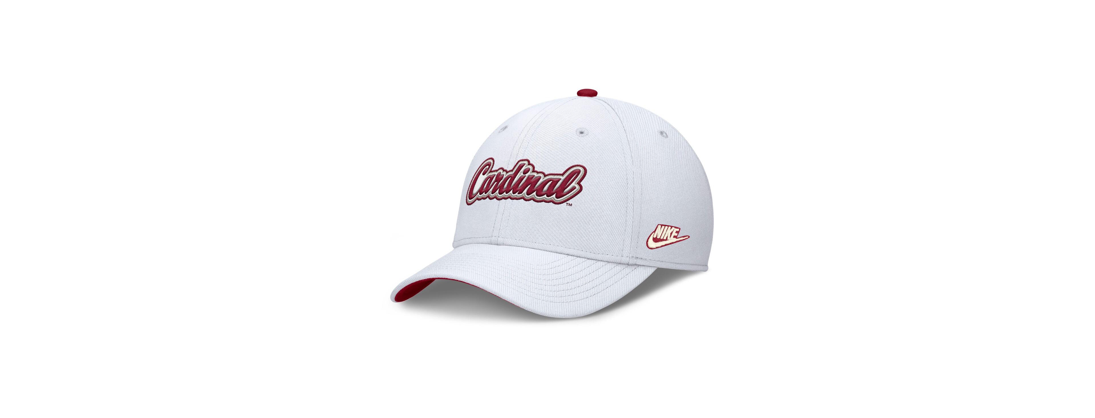 Nike Men's White Stanford Cardinal Legacy Rise Performance Flex Hat
