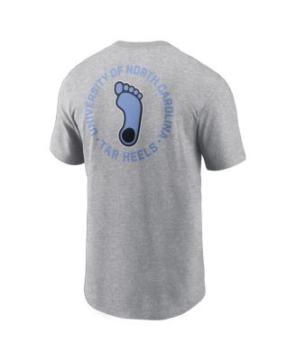 Men's Heather Gray North Carolina Tar Heels Campus 2-Hit T-Shirt