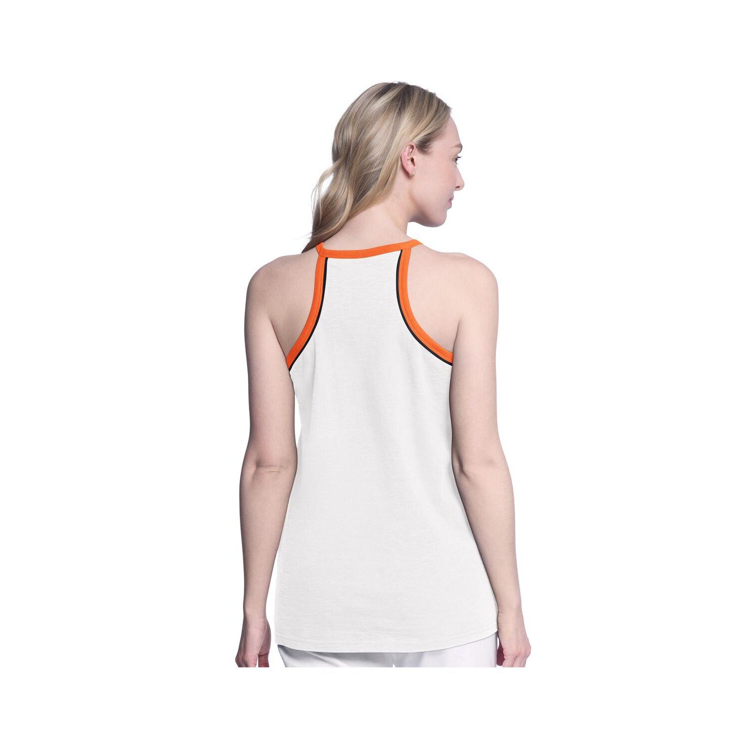 Women's White Baltimore Orioles Curveball Tank Top