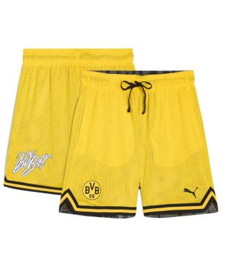 Puma - Men's Yellow Borussia Dortmund 2025 FIFA Club World Cup Hoops Reversible Shorts