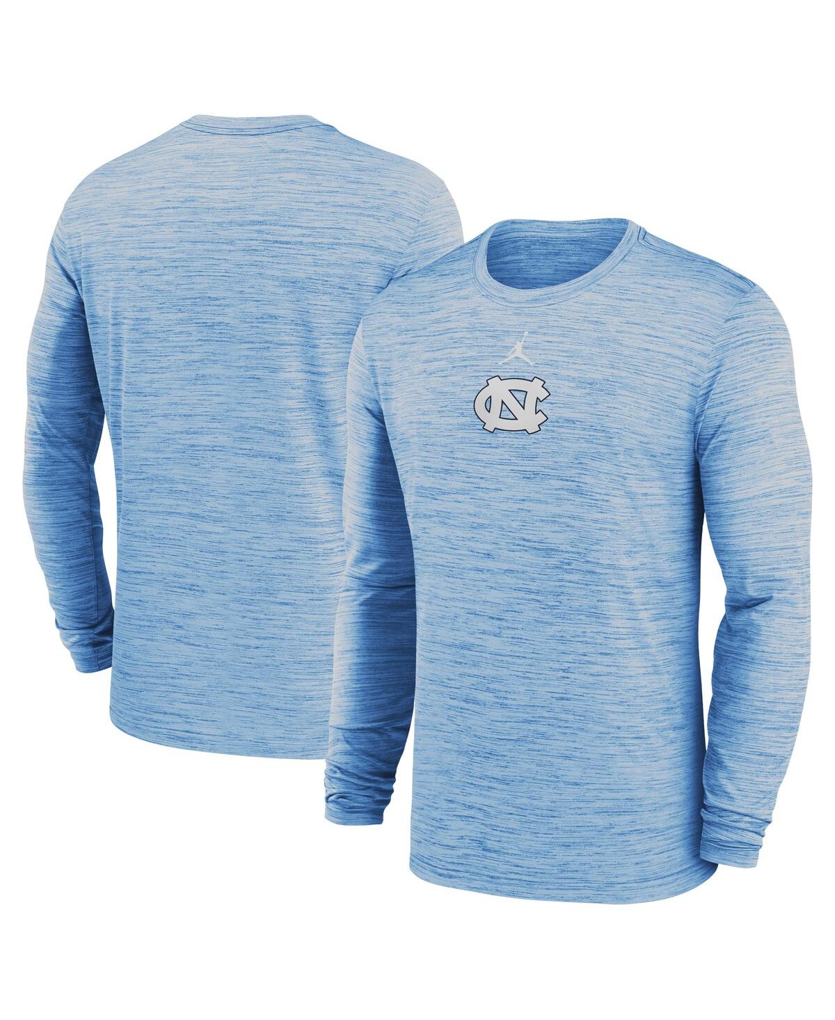 Men's Carolina Blue North Carolina Tar Heels 2025 Sideline Velocity Performance Long Sleeve T-Shirt - Blue