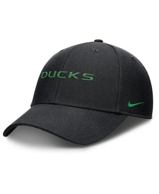 Nike - Men's Black Oregon Ducks 2025 On-Field Rise Performance Adjustable Hat