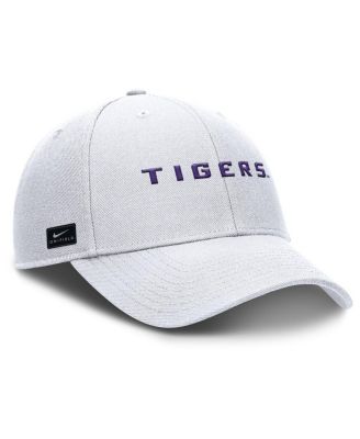 Men's White LSU Tigers 2025 On-Field Rise Performance Adjustable Hat
