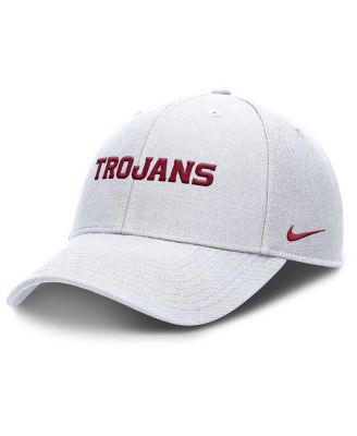 Nike - Men's White USC Trojans 2025 On-Field Rise Performance Adjustable Hat