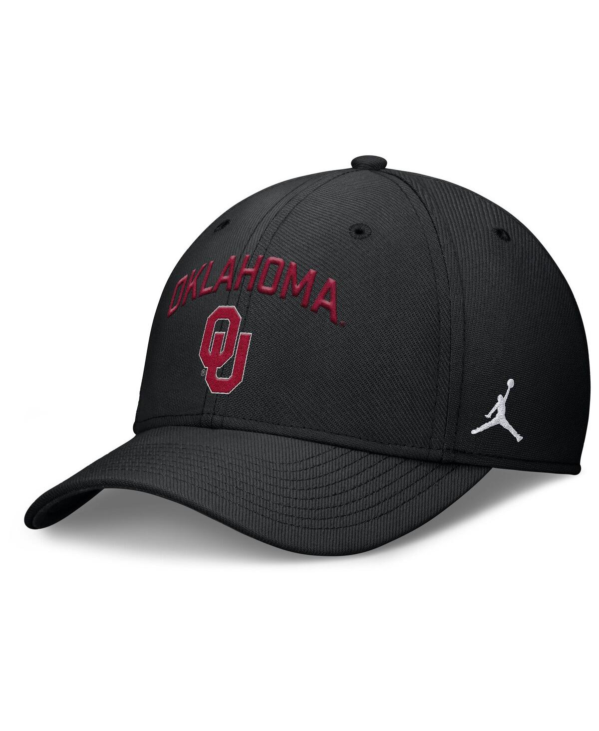Men's Black Oklahoma Sooners 2025 On-Field Rise Performance Flex Hat - Black