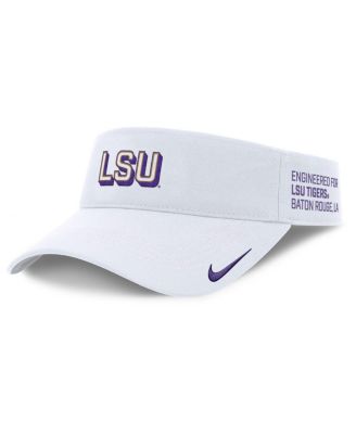 Nike - Men's White LSU Tigers 2025 On-Field Gameday Performance Ace Adjustable Visor