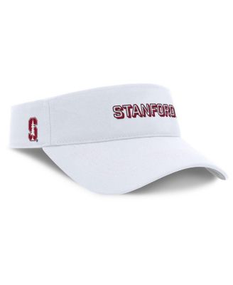 Men's White Stanford Cardinal 2025 On-Field Gameday Performance Ace Adjustable Visor Hat