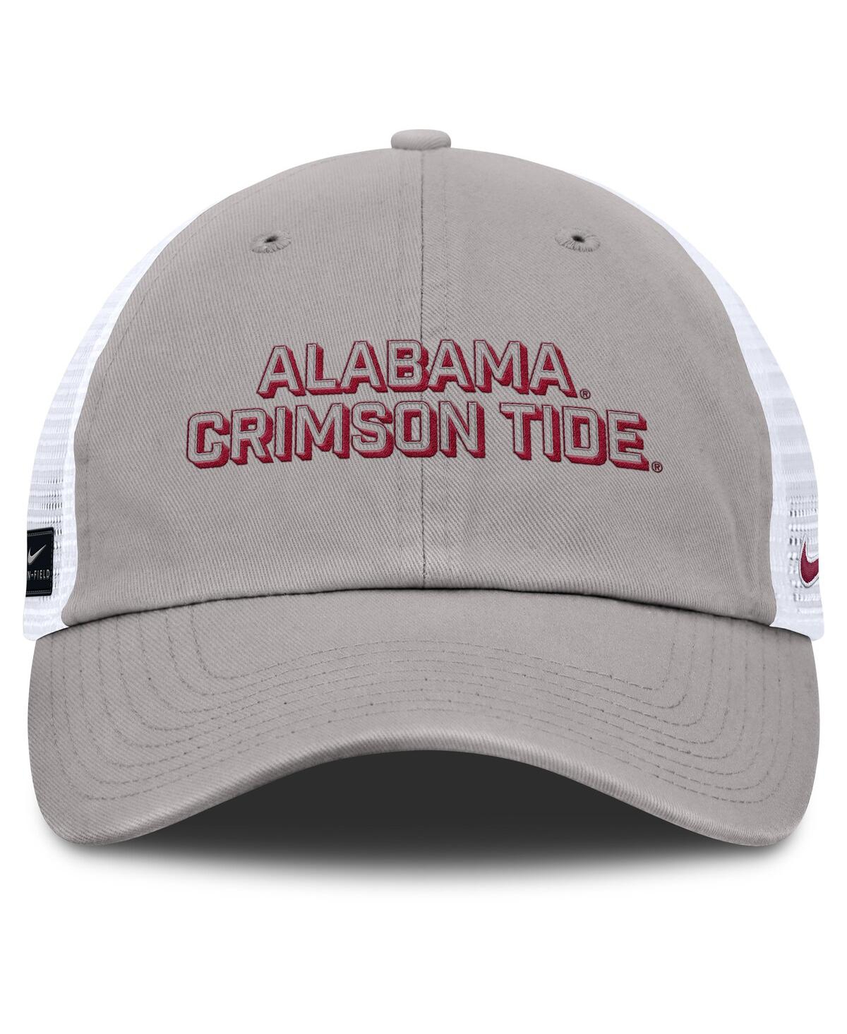 Nike Men's Gray Alabama Crimson Tide 2025 Gameday On-field Club Adjustable Trucker Hat In Gray