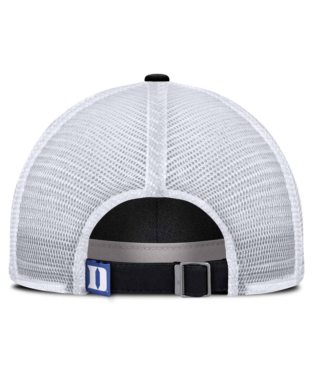 Nike Black Duke Blue Devils 2025 Gameday On-field Club Adjustable Trucker Hat In Black