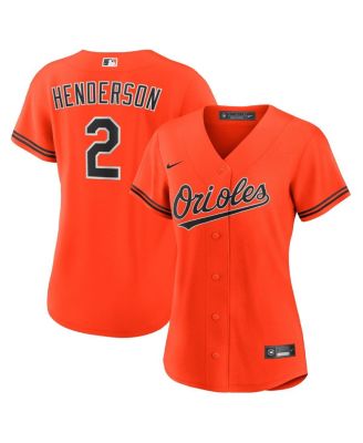 Nike - Women's Gunnar Henderson Orange Baltimore Orioles Alternate 2 Replica Jersey