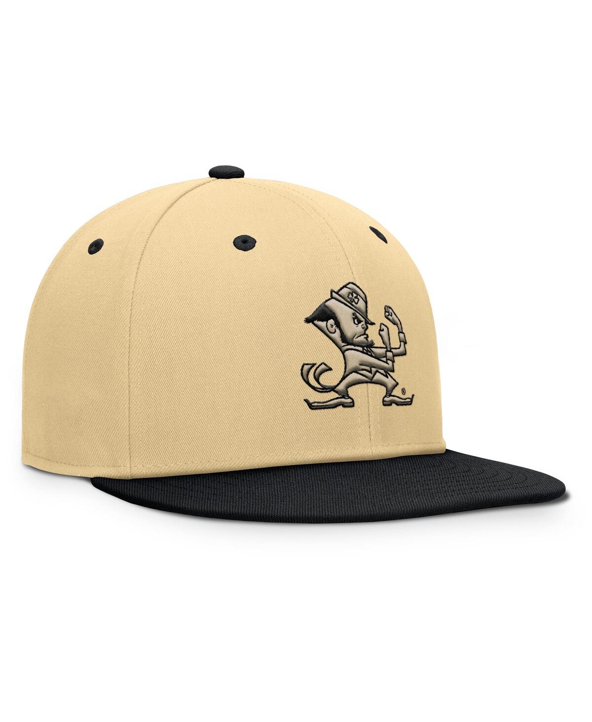Fanatics Men's Gold/black Notre Dame Fighting Irish Balance Fitted Hat In Multi