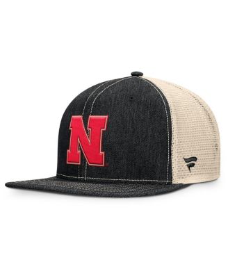 Fanatics - Men's Black/Natural Nebraska Huskers Legend Trucker Snapback Hat