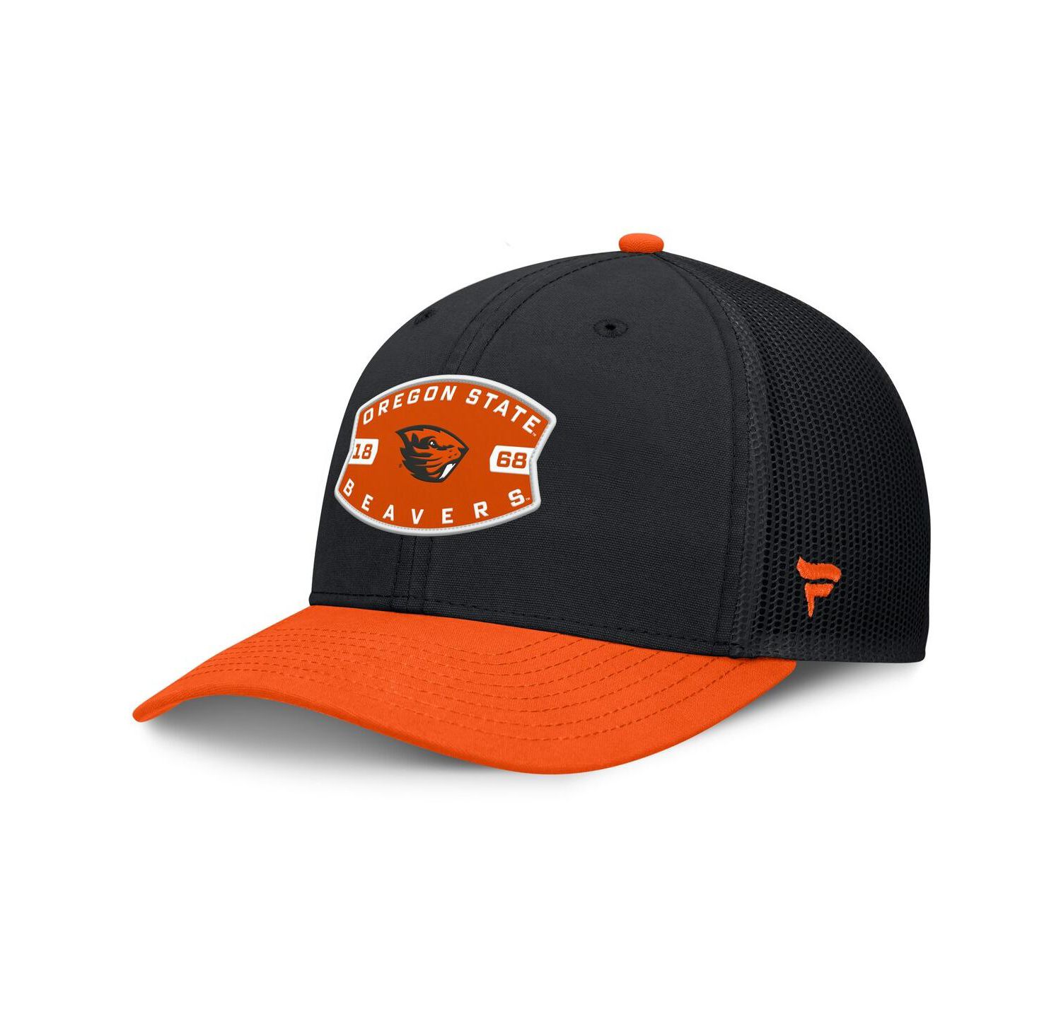 Men's Black/Orange Oregon State Beavers Adapt Adjustable Trucker Hat