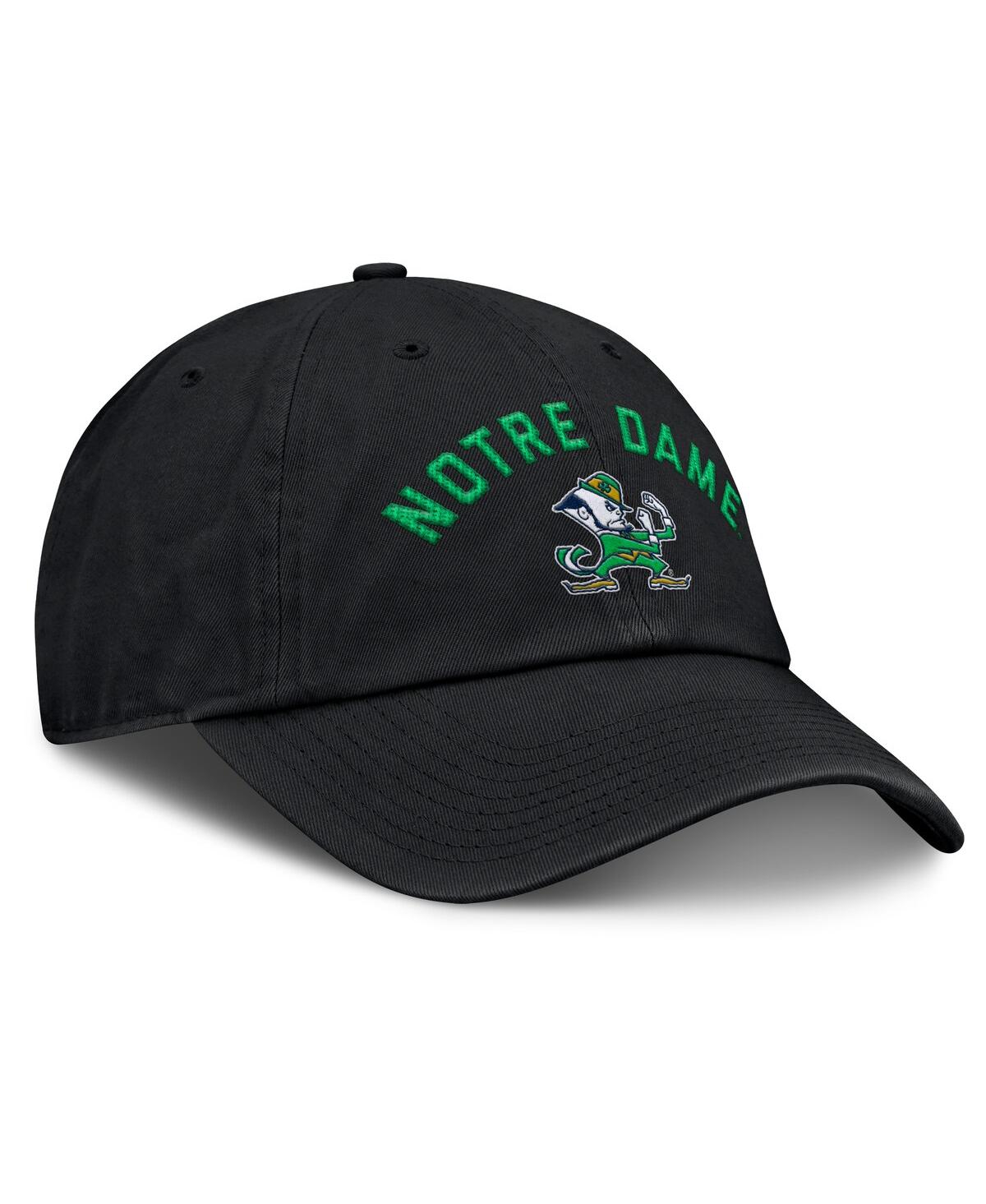 Fanatics Men's Black Notre Dame Fighting Irish Myth Adjustable Hat In Black
