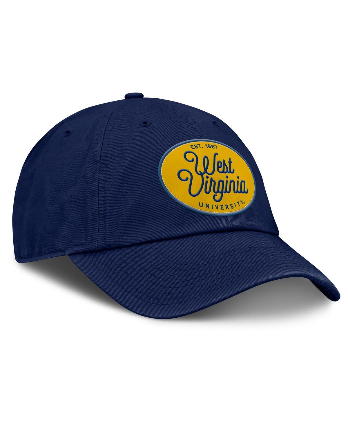 Fanatics Women's Navy West Virginia Mountaineers Candid Adjustable Hat In Blue