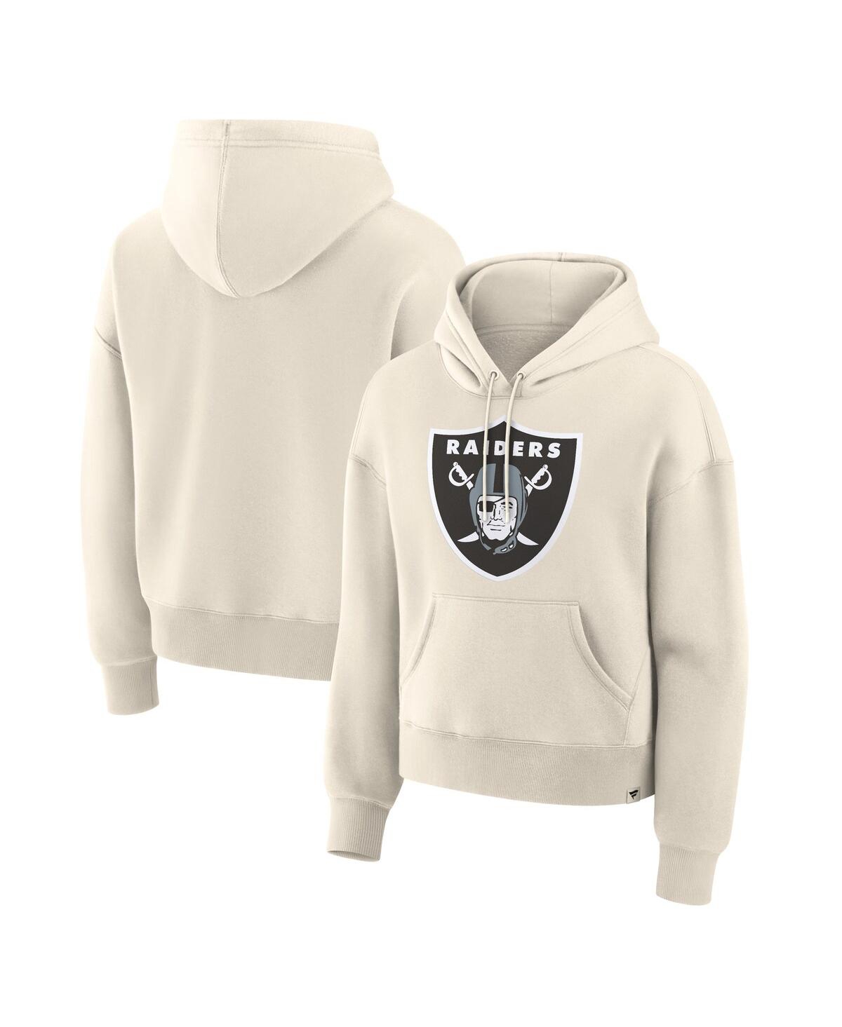 Women's Cream Las Vegas Raiders Dove Legacy Pullover Hoodie - Cream