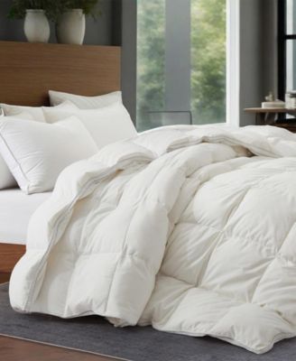 All Season White Goose Feather and Fiber Comforter, Full/Queen