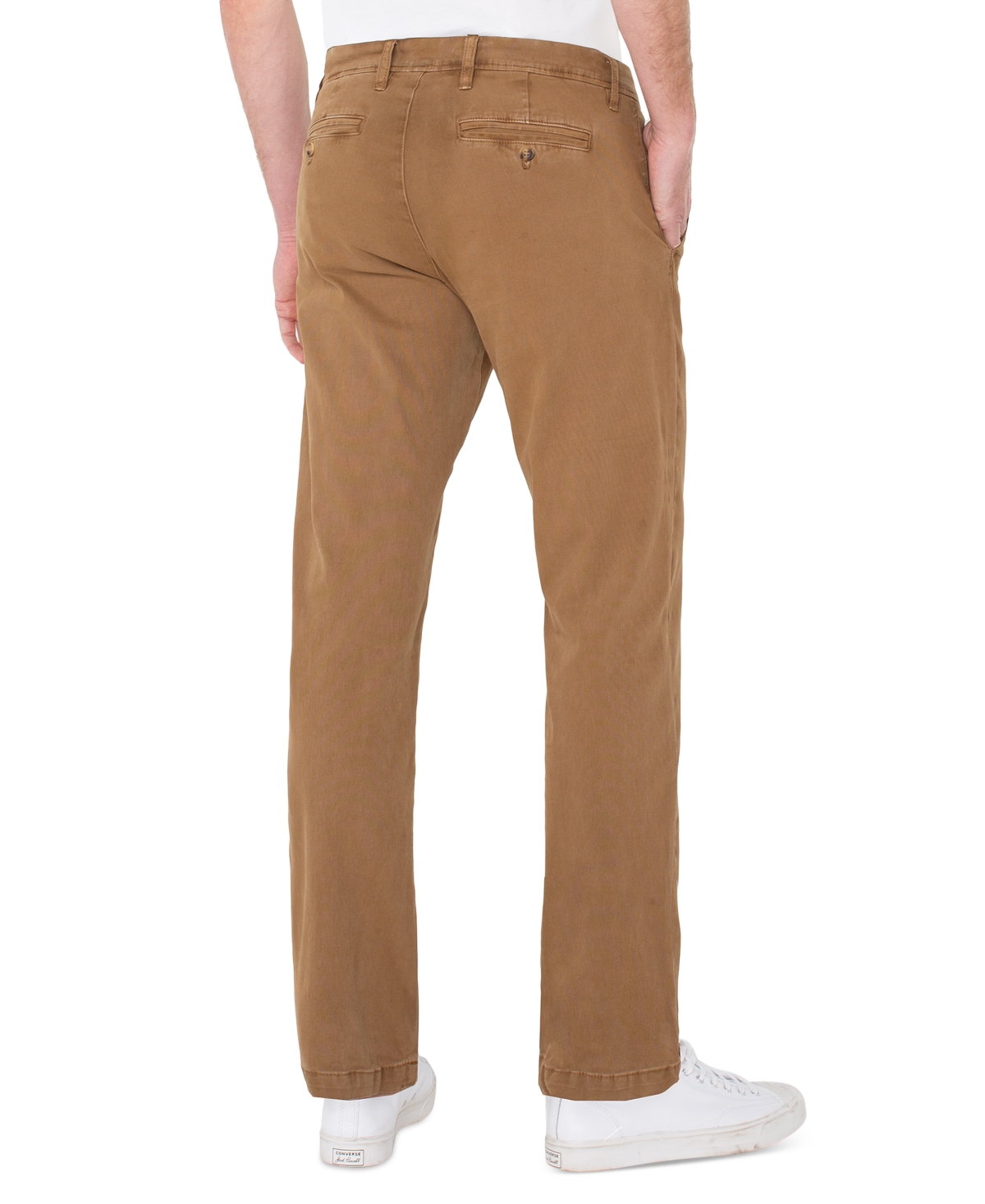 Liverpool Los Angeles Men's Relaxed Straight Pants In Brown